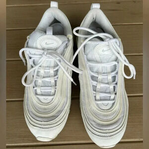 Nike White Mesh Athletic Shoes